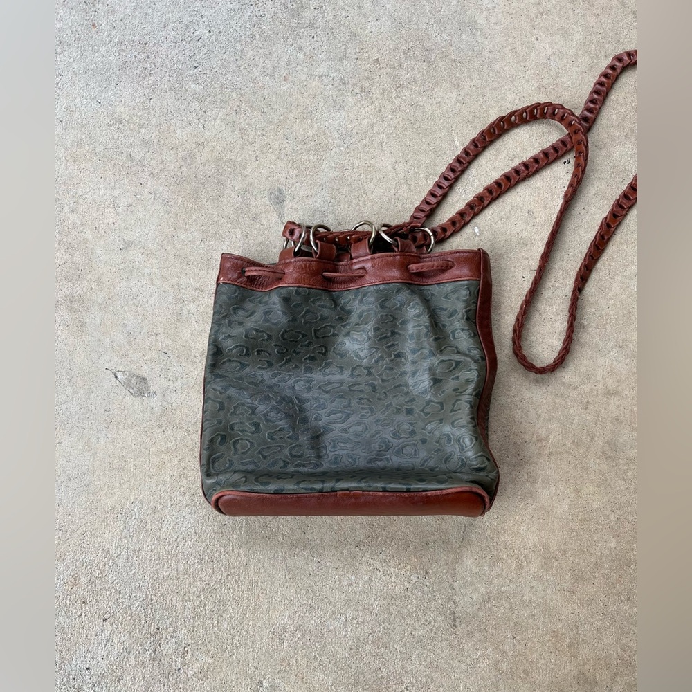 Jade leopard print purse/bag